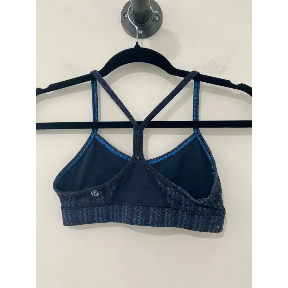Lululemon Flow Y Bra IV Ziggy Wee October Inkwell / Inkwell Size 2
